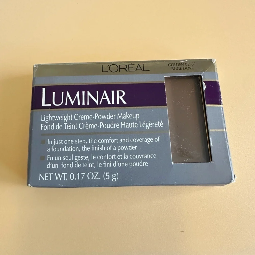 🩷5/$10 L'Oreal Luminaire Creme-Powder Makeup in Silver and Purple